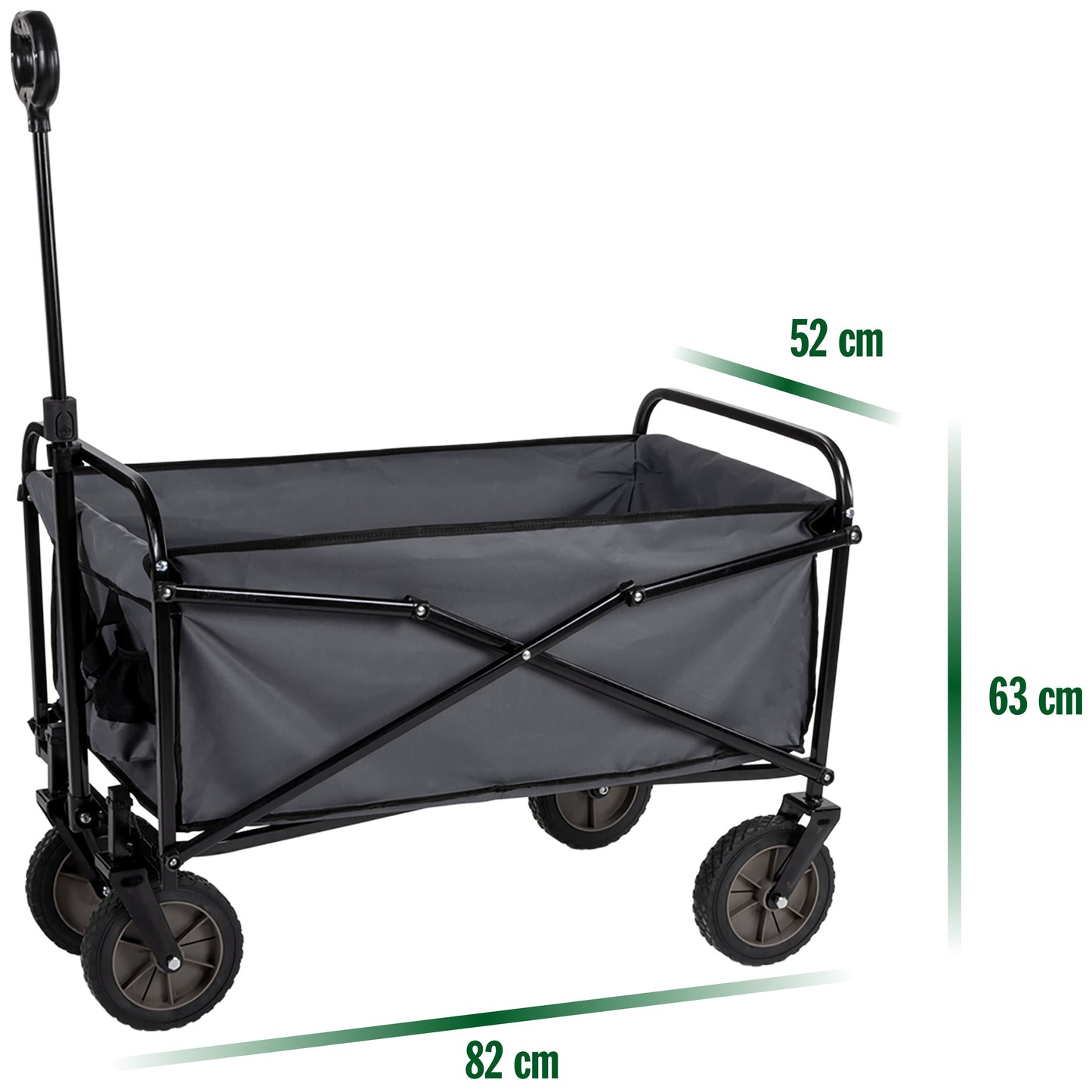 Hopfällbar Vagn/Skrinda 82 x 52 x 63cm
