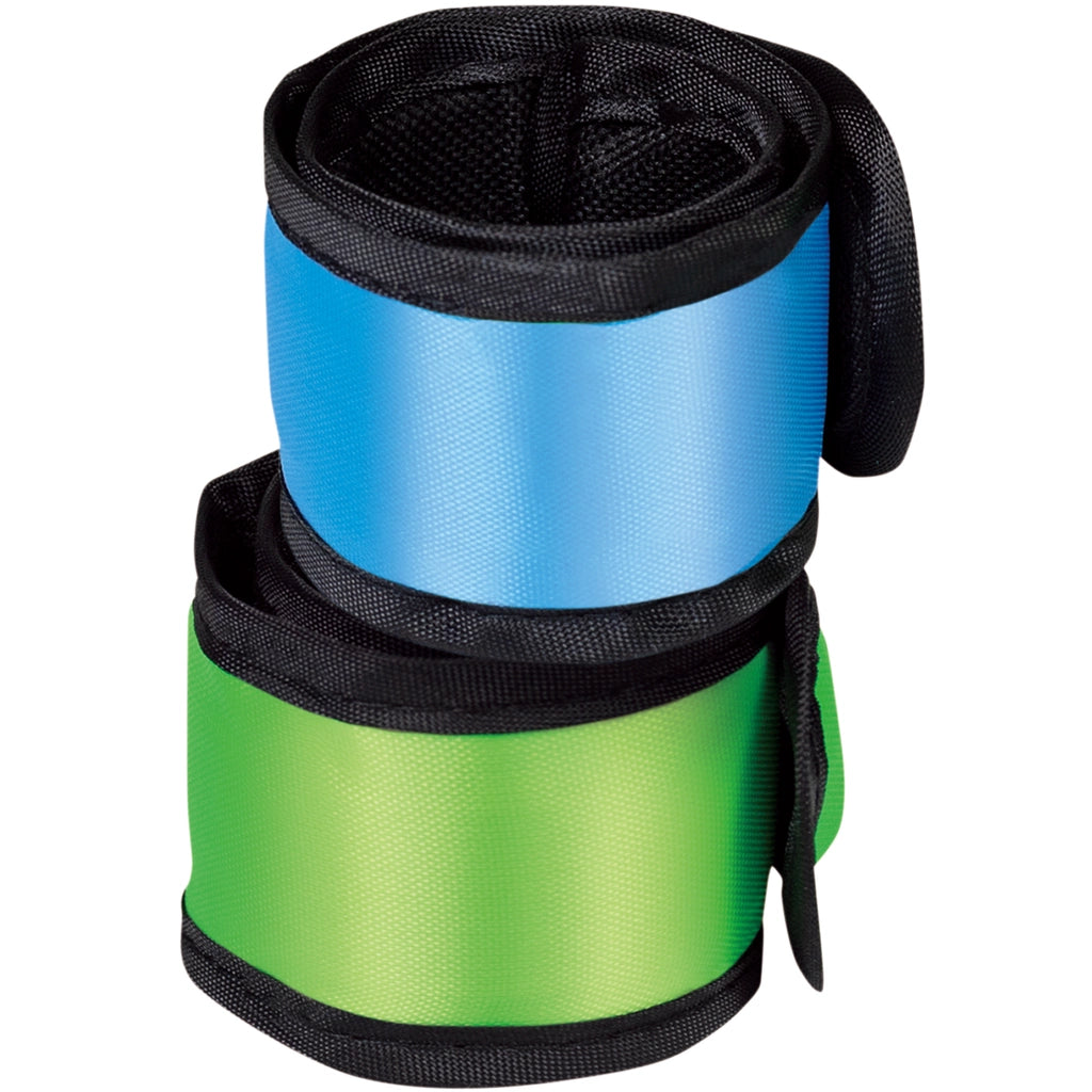 LED-reflexband Slap-wrap 2-pack Blå + Grön